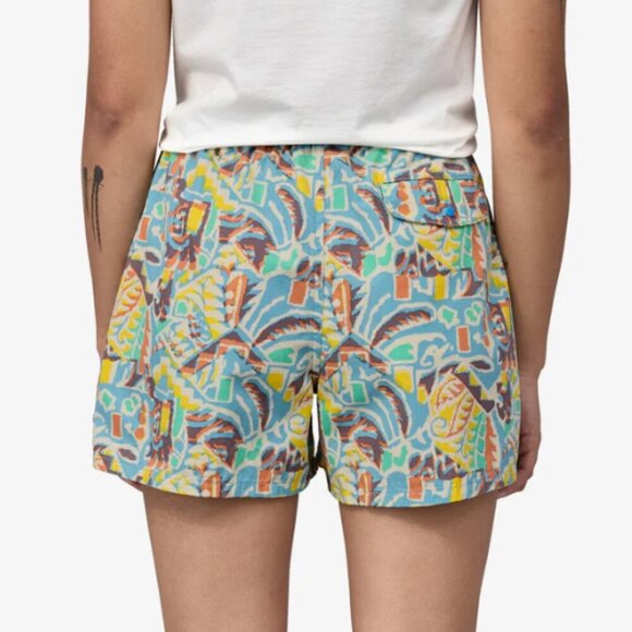 Patagonia Women's Funhoggers Shorts Thriving Planet Lago Blue  XS - Picture 5 of 12